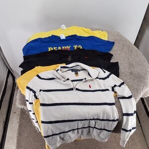 BOYS 6 PIECE MED-LARGE SHIRT SET